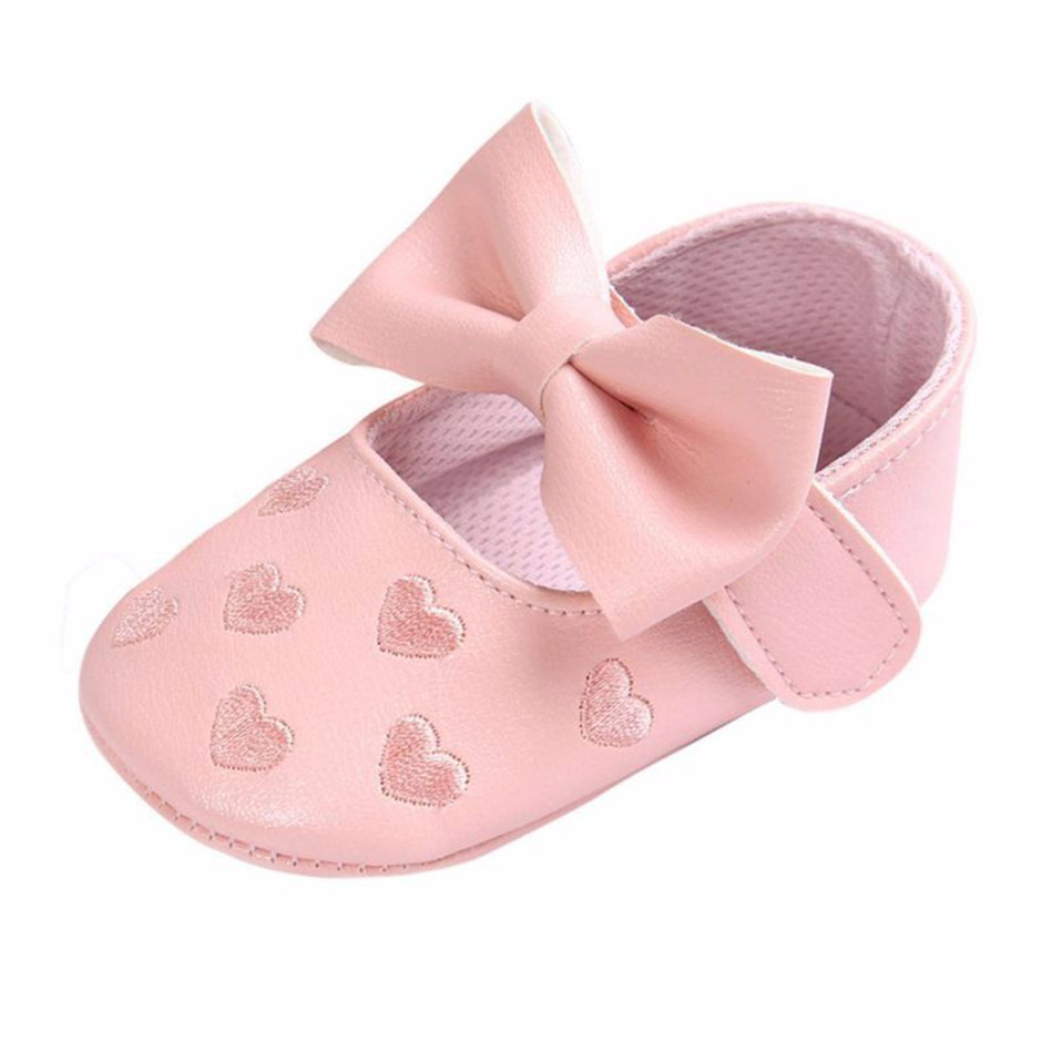 Baby Girl's Hearts Patterned Summer Shoes