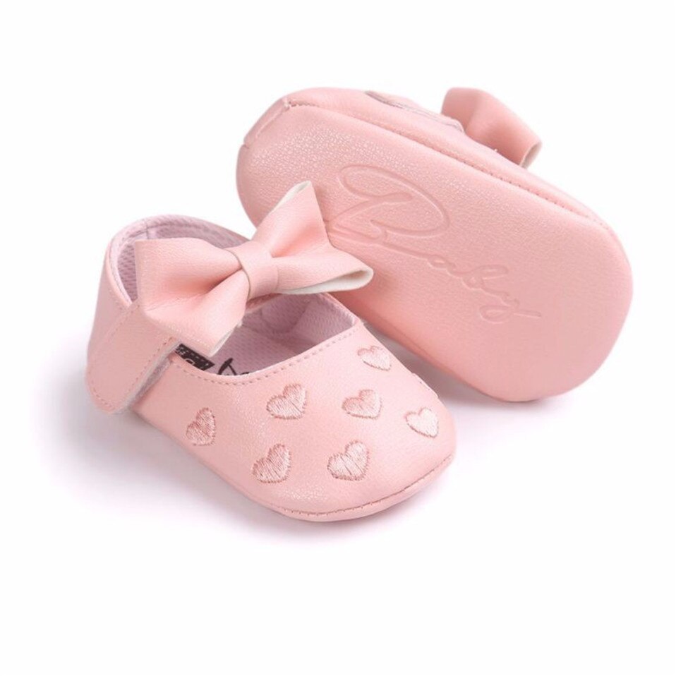 Baby Girl's Hearts Patterned Summer Shoes